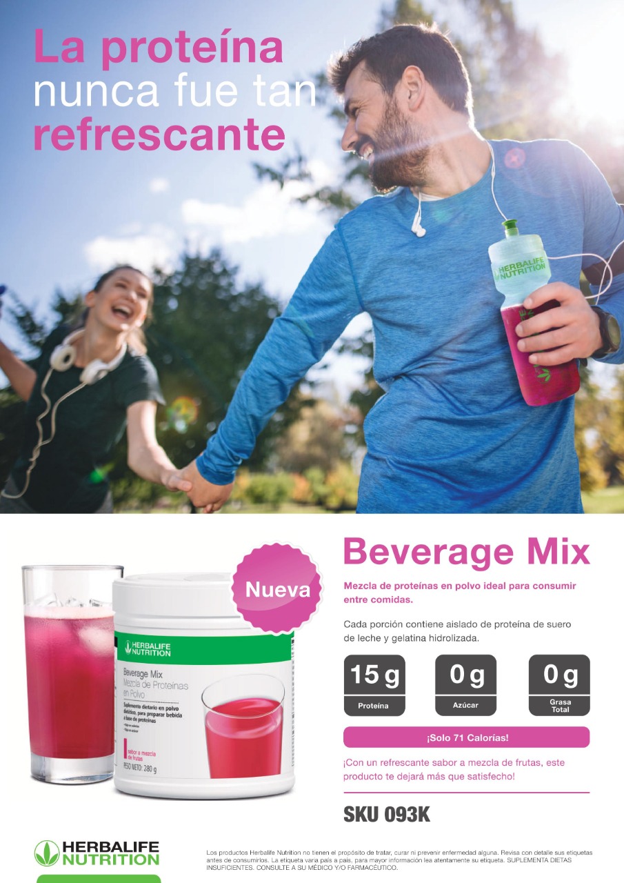 Beverage Mix, la nueva bebida refrescante de Herbalife Nutrition