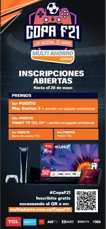 Ya te podés inscribir en la segunda edición de la Liga Nacional de Gaming de MultiAhorro Hogar – #COPAF21