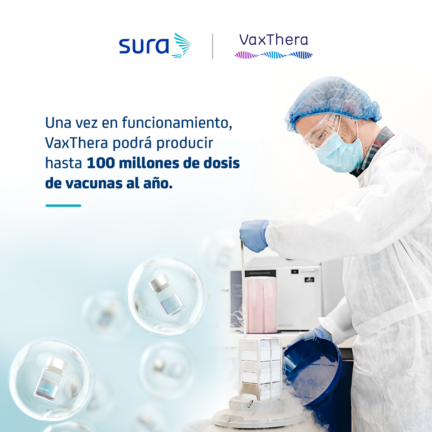 Grupo SURA presentó VaxThera una nueva empresa para el desarrollo de biotecnología en América Latina