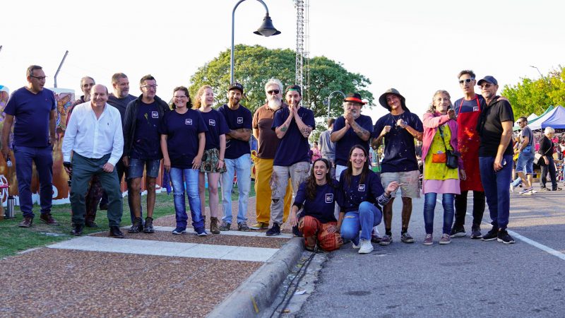 Inca participó en la restauración del Paseo del Arte en Colonia del Sacramento