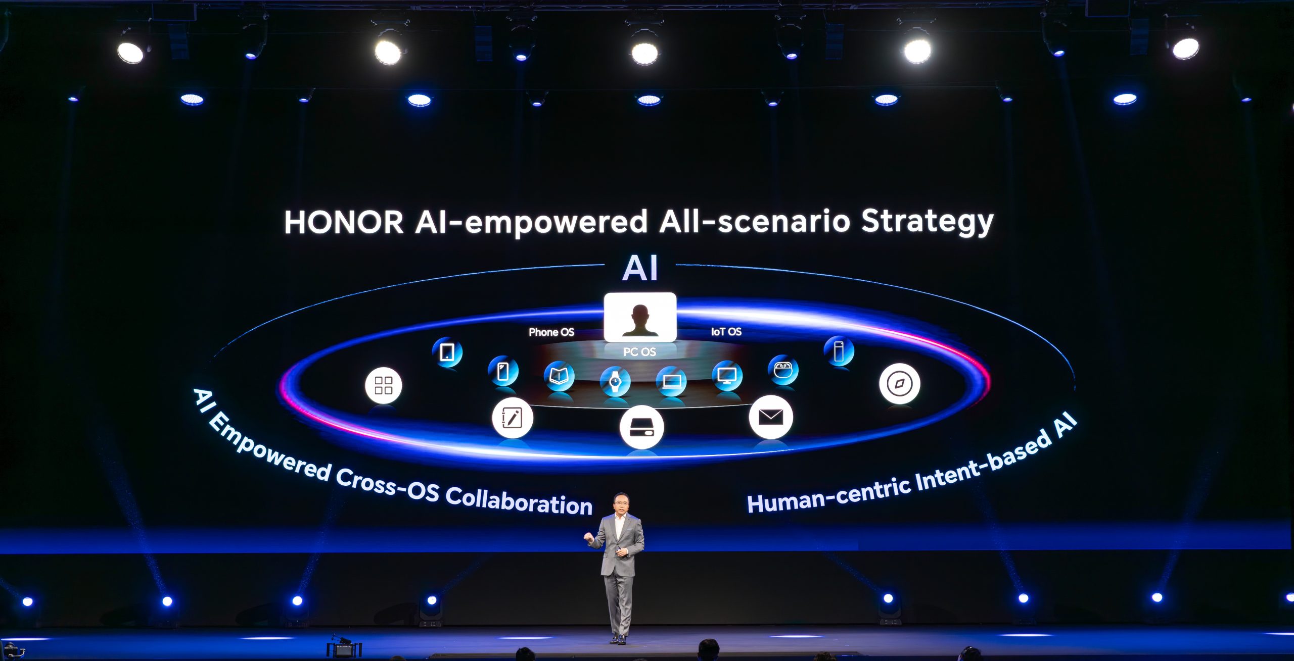 HONOR presentó una nueva estrategia para todos los escenarios potenciada por IA en el MWC 2024