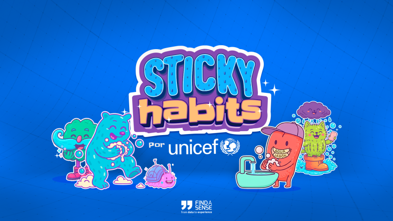 Llega «Hábitos pegajosos»: una iniciativa de UNICEF y Findasense que promueve el lavado de manos con agua y jabón en las niñas y los niños