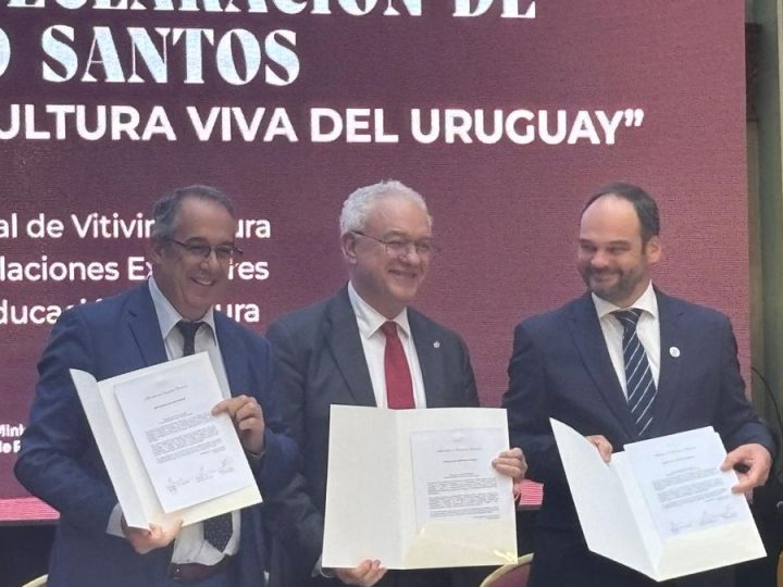 Declaración del Palacio Santos impulsa el programa "Vitivinicultura como cultura viva del Uruguay"