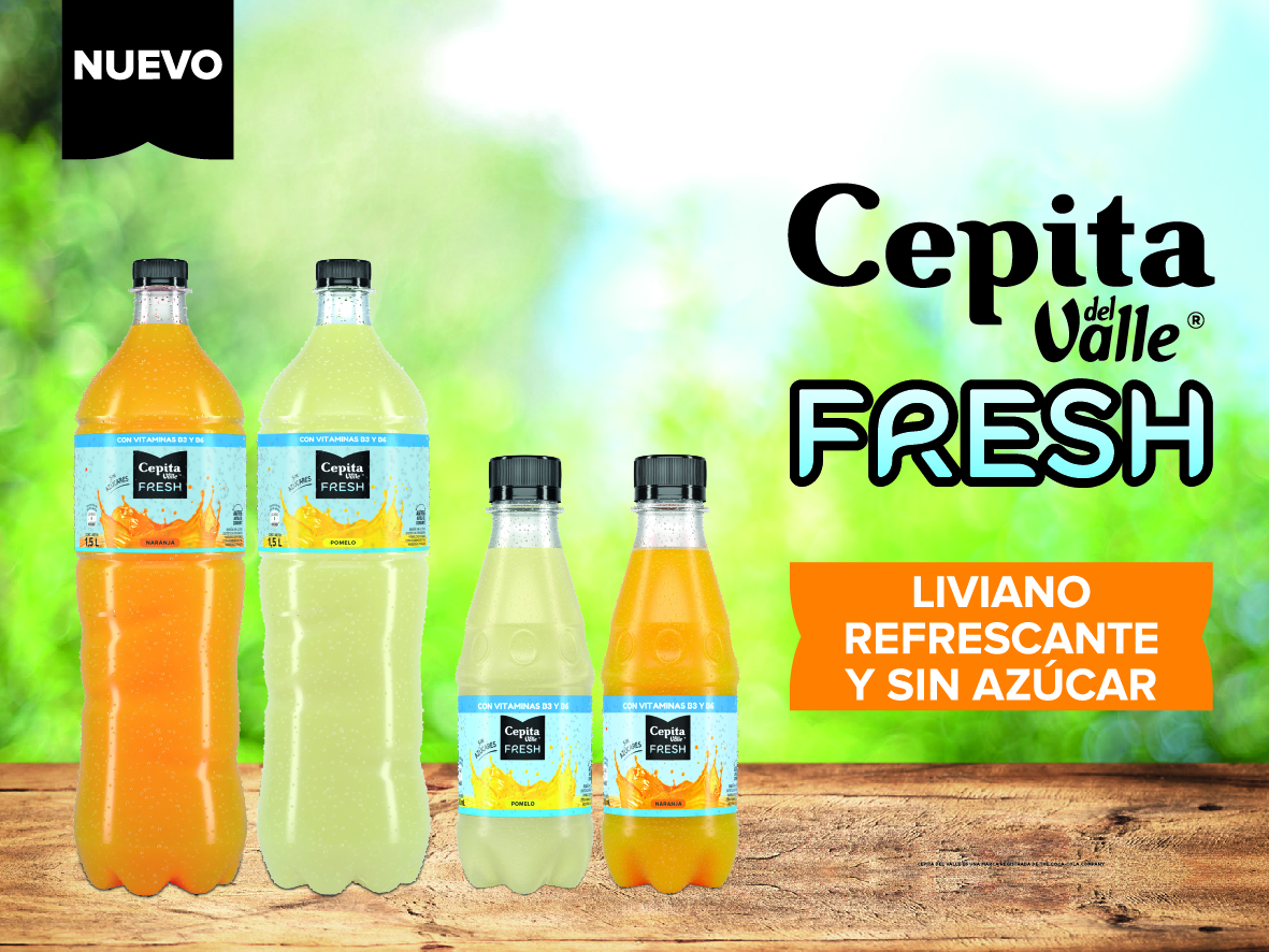 “Cepita Fresh”, la nueva propuesta liviana, refrescante y sin azúcar de Coca-Cola