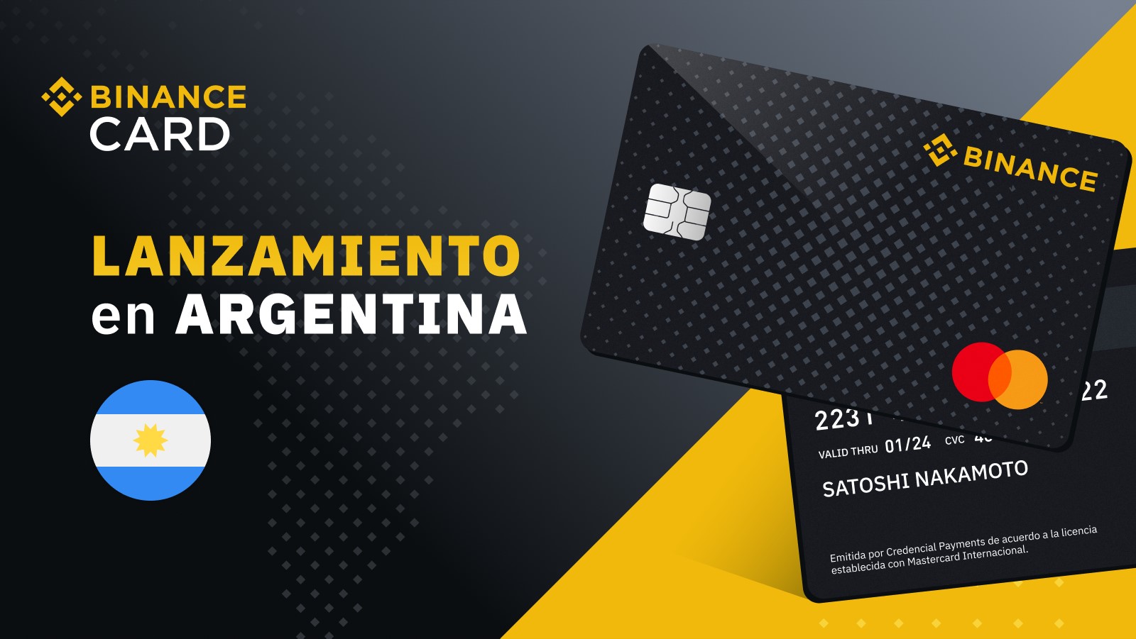 Binance y Mastercard lanzan una tarjeta prepaga en Argentina para unir las criptomonedas y las compras cotidianas