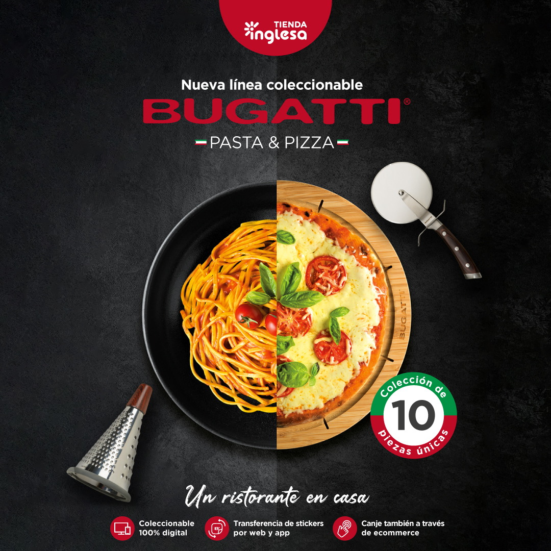 La cocina de Italia llega a Tienda Inglesa con la nueva línea de coleccionables Bugatti