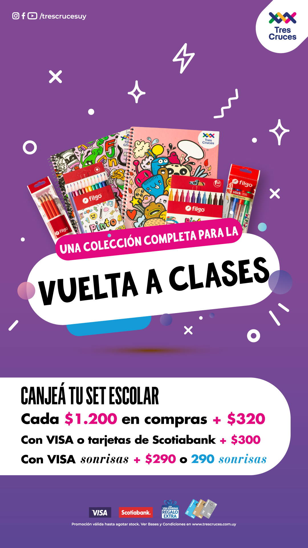 Tres Cruces: Vuelta a clases con estilo y calidad