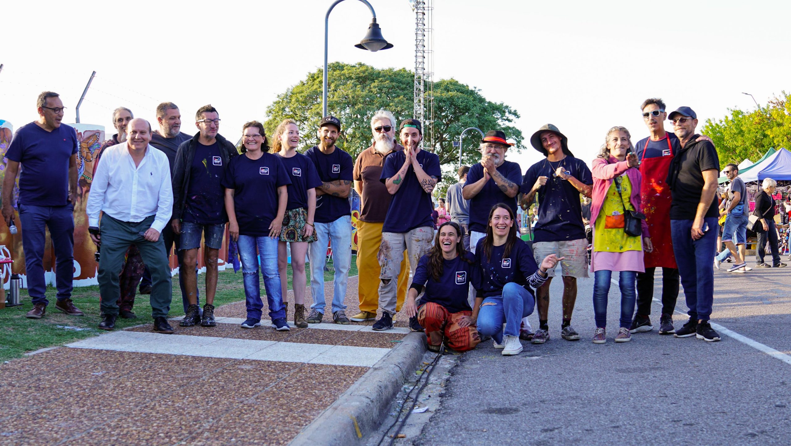 Inca participó en la restauración del Paseo del Arte en Colonia del Sacramento