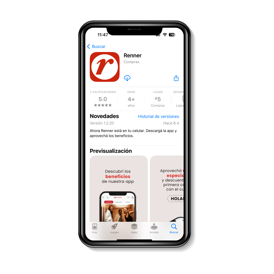 Renner lanza su app en Uruguay