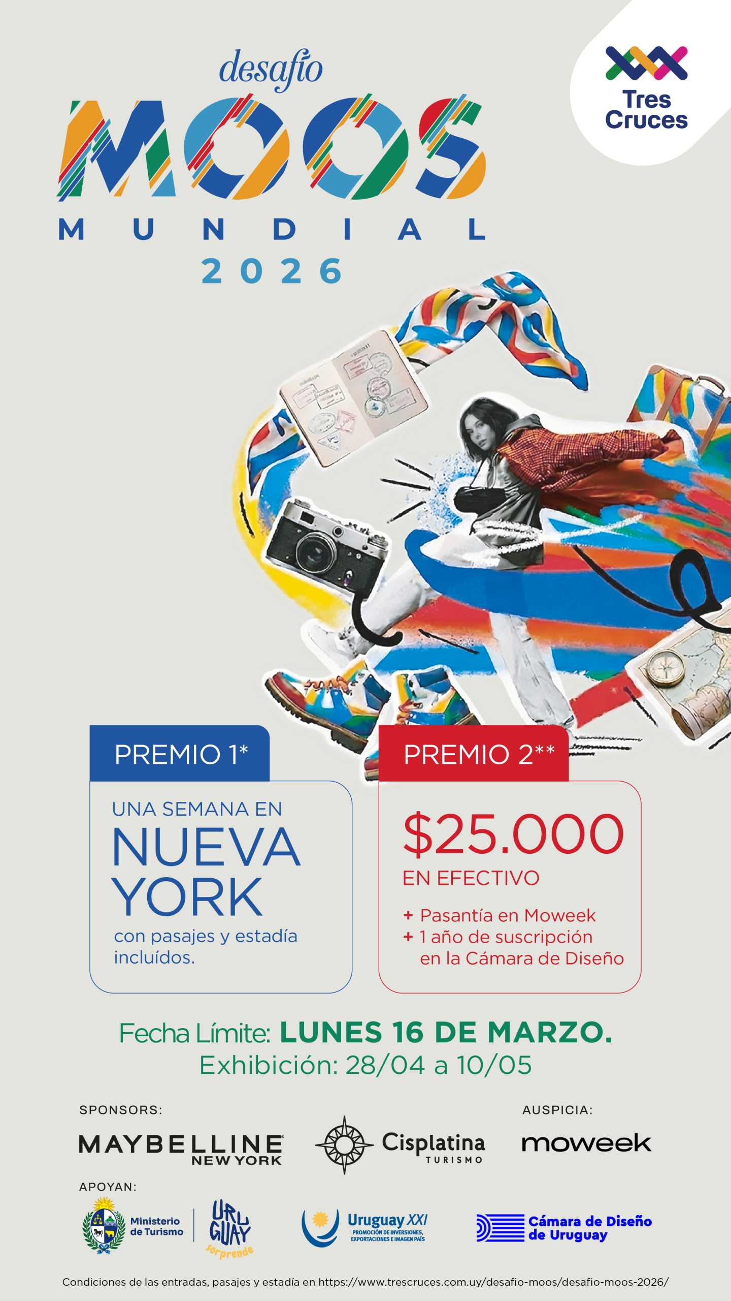 Desafío MOOS de Tres Cruces convoca a jóvenes creativos a participar por un viaje a Nueva York