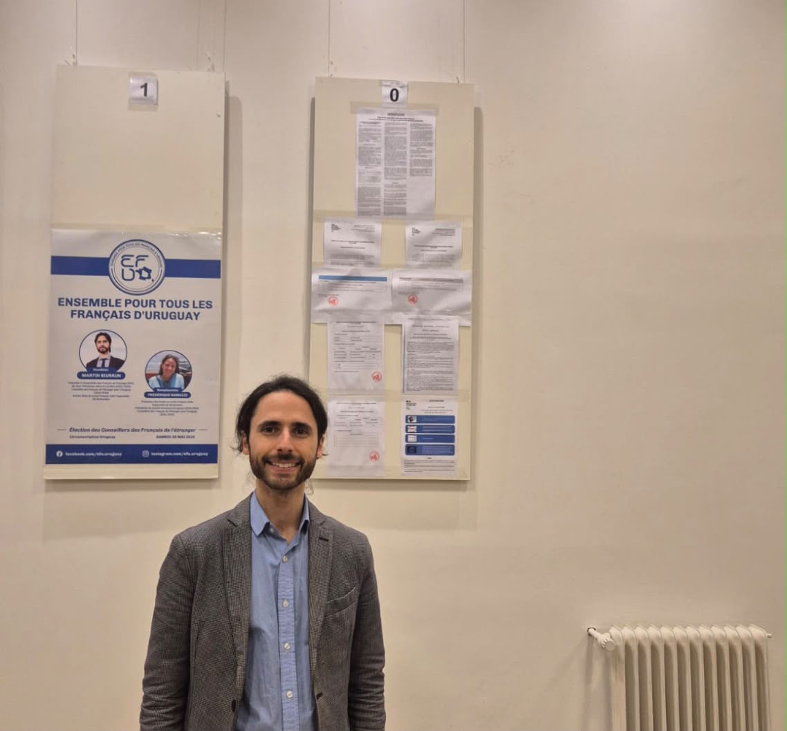 Martín Biurrun es reelegido Consejero de los Franceses del Extranjero en Uruguay